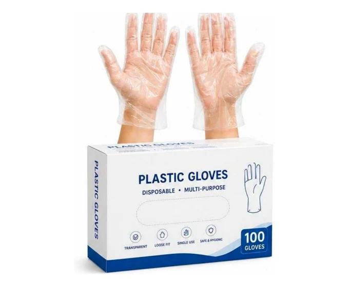 Gants en plastique